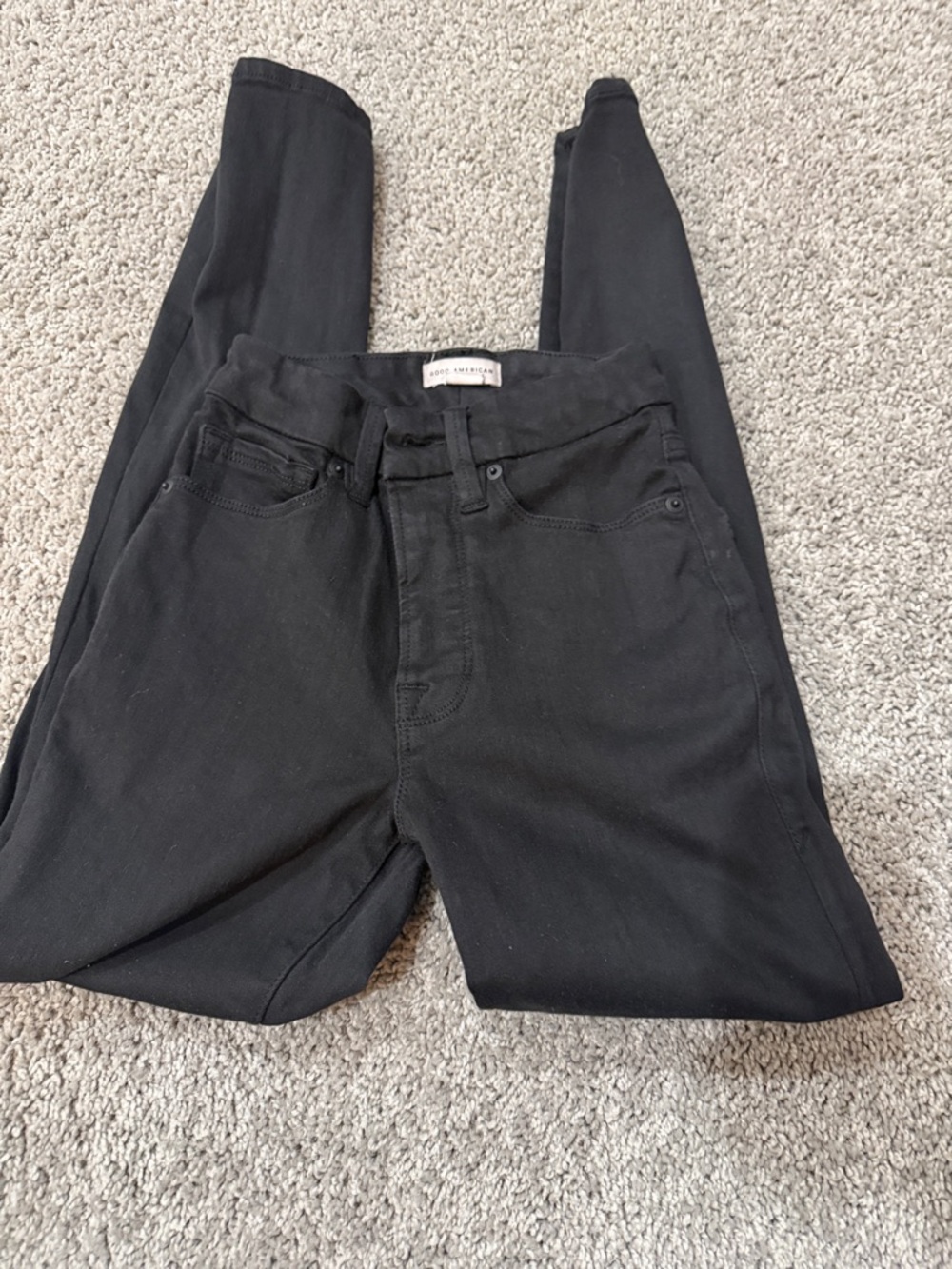 Aritzia Black High-Rise Skinny Jeans